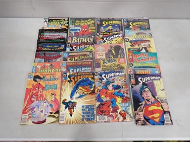 Comic Books incl Superman, Batman, The Amazing Spider-Man, X-Men, Supergirl, Jughead, Classics Illus