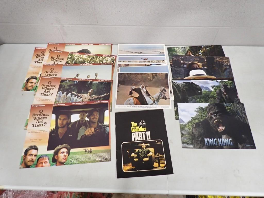 Movie Cards and Ephemera incl King Kong, The Godfather Part II, O Brother Where Art Thou?, Etc: Movie Cards and Ephemera incl King Kong, The Godfather Part II, O Brother Where Art Thou?, Etc All pictures are considered part of the description and should be examined carefully by bidders. Live Auc