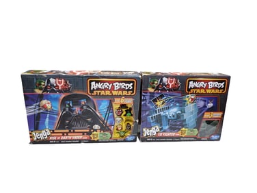 2 Star Wars Angry Birds Games incl Jenga Rise of Darth Vader Game and Tie Fighter Game