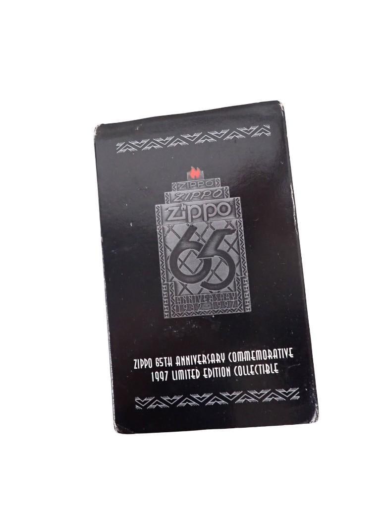 65th Anniversary Zippo Lighter with original box - seal still intact on the lighter (1 of 6)