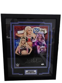 WCW/WWE Wrestling Alexa Bliss Little Miss Bliss Autographed Framed Picture with JSA COA