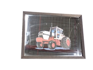 Vintage Case Tractor Wall Hanging Mirror
