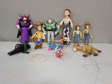 Toy Story Toys Lot including Slinky Dog, Woody, Buzz Lightyear, Jessie, Zurg, etc.