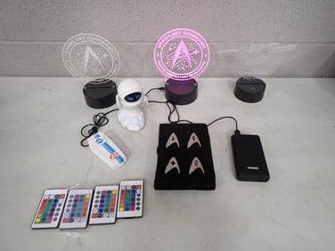 Star Trek LED Light Displays with Remotes, Pixar Wall-E Remote Control Toy, etc