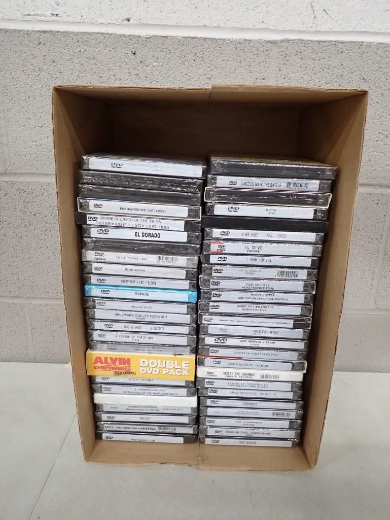 Factory Sealed DVDs incl Guess Who, Frosty the Snowman, Harry Potter and the Goblet of Fire,: Factory Sealed DVDs incl Guess Who, Frosty the Snowman, Harry Potter and the Goblet of Fire, Aquamarine, August Rush, Blue Hawaii, A League of Their Own, Amazing Grace, Celtic Thunder, etc All pictur