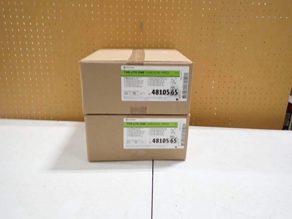 2 Boxes of 300 Halyard The Lite One Surgical Masks 600 Masks Total: 2 Boxes of 300 Halyard The Lite One Surgical Masks 600 Masks Total All pictures are considered part of the description and should be examined carefully by bidders. Live Auctioneers is now offering Liv