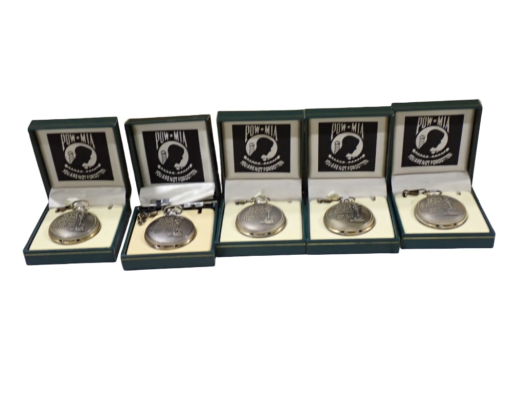 5 POW-MIA Vietnam War Pocket Watches (1 of 8)