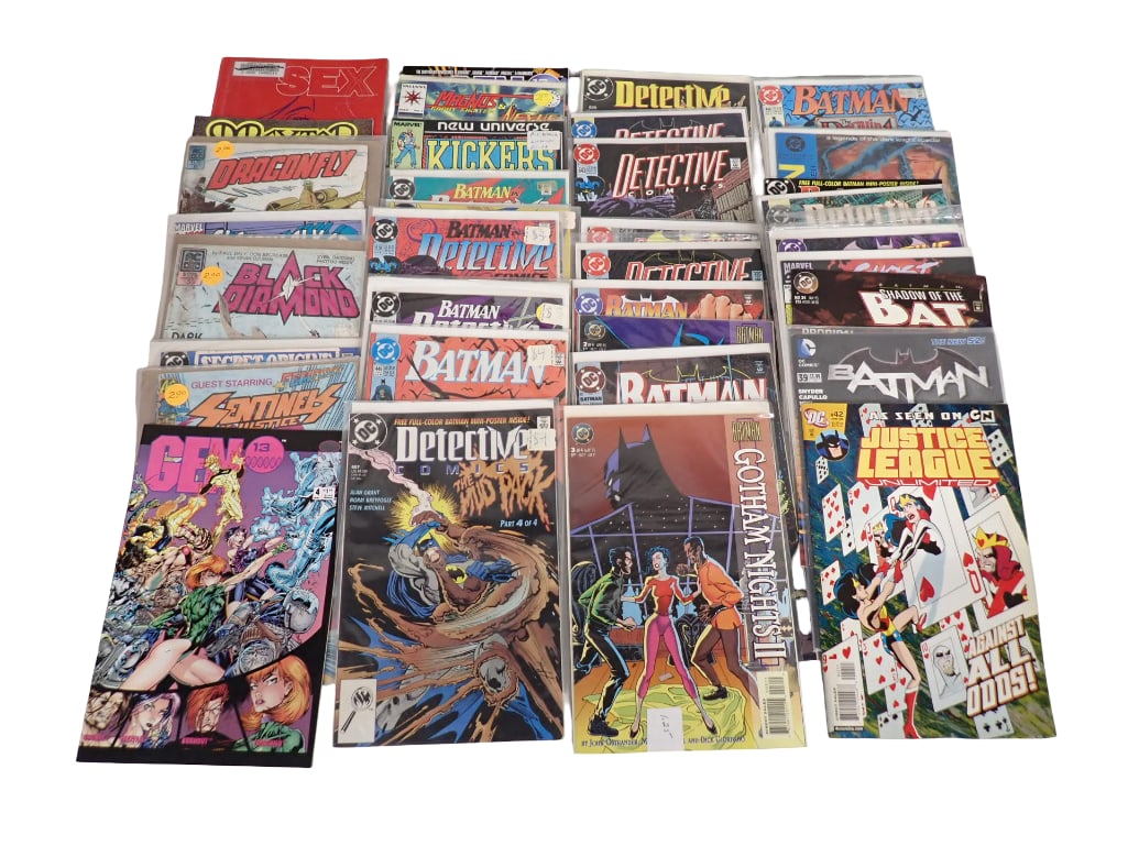 Lot of Comic Books incl Batman, Justice League, Detective Comics, Dragonfly, Black Diamond, etc (1 of 6)