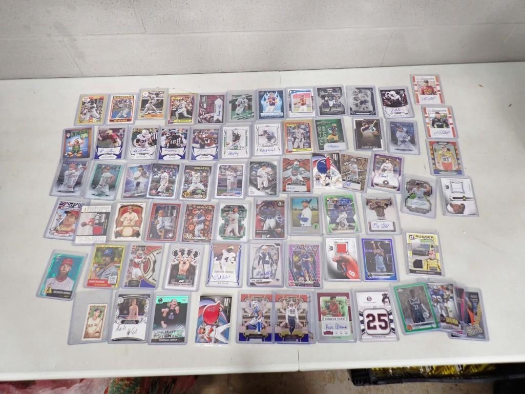 Sports Cards Lot including Jersey, Autograph, Stars, Holograms, etc. Baseball, Basketball, Football, (1 of 16)