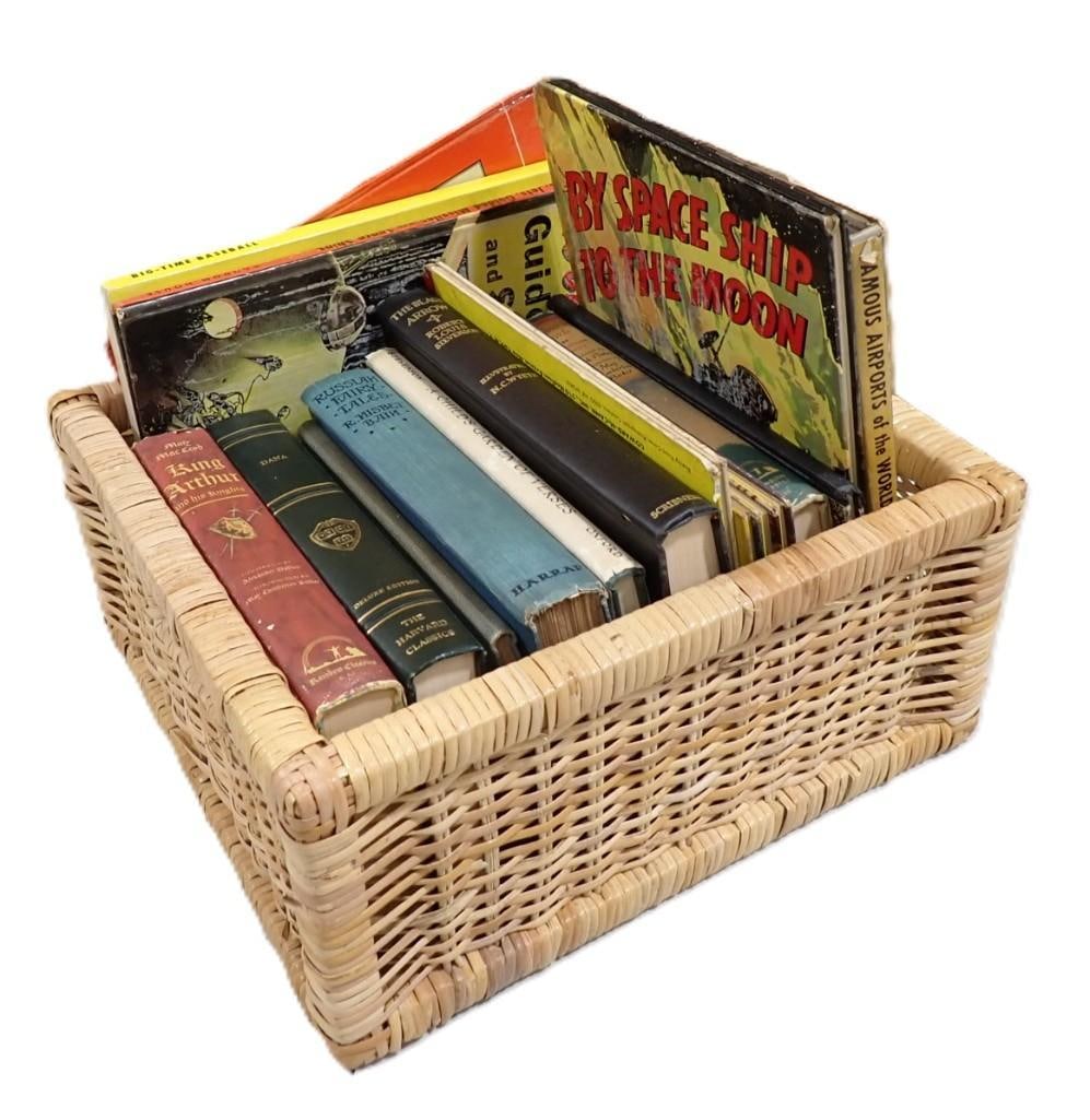 Vintage Book Lot including King Arthur, Russian Fairy Tales, Famous Airports, Baseball, Robert Lewis: Vintage Book Lot including King Arthur, Russian Fairy Tales, Famous Airports, Baseball, Robert Lewis Stevenson, Jets of the world, Wings of our Navy, etc. All pictures are considered part of the descr