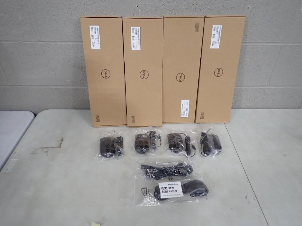 4 Dell Keyboard, 4 Computer Mice and 2 Computer Cords - all new (1 of 9)