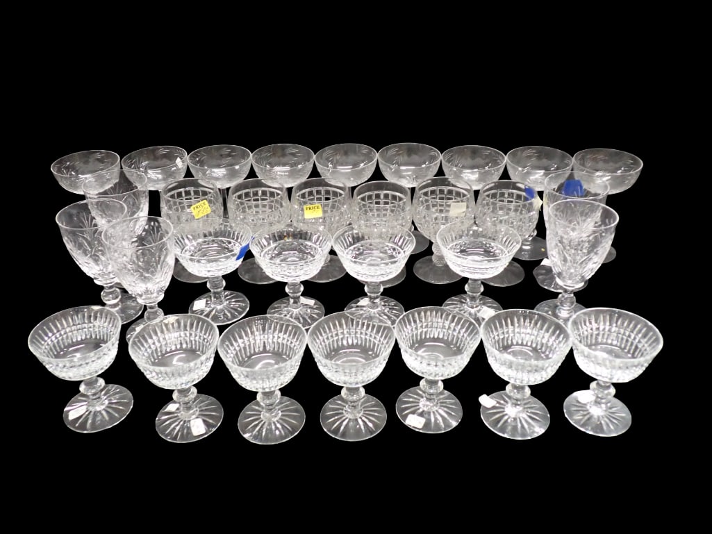 Lot of Stemware Assorted Patterns (1 of 6)