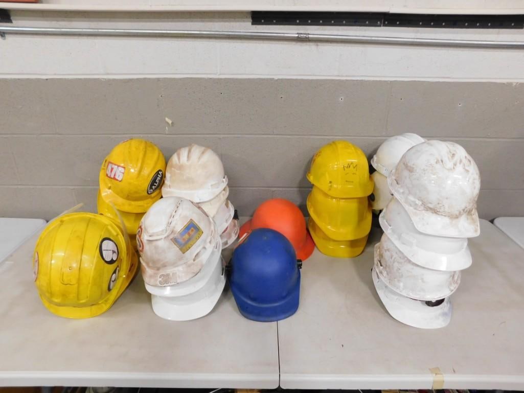 Lot of assorted Construction Site Hard Hats (1 of 4)