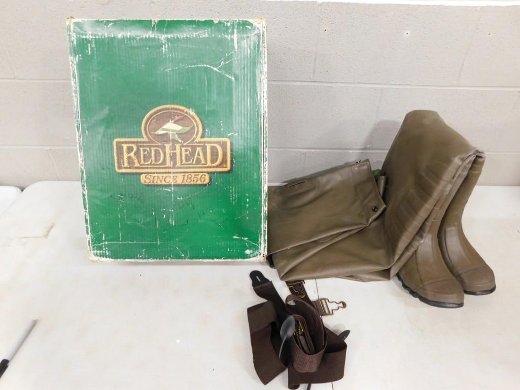 Red Head Rubber Cleated Wader with box (1 of 4)