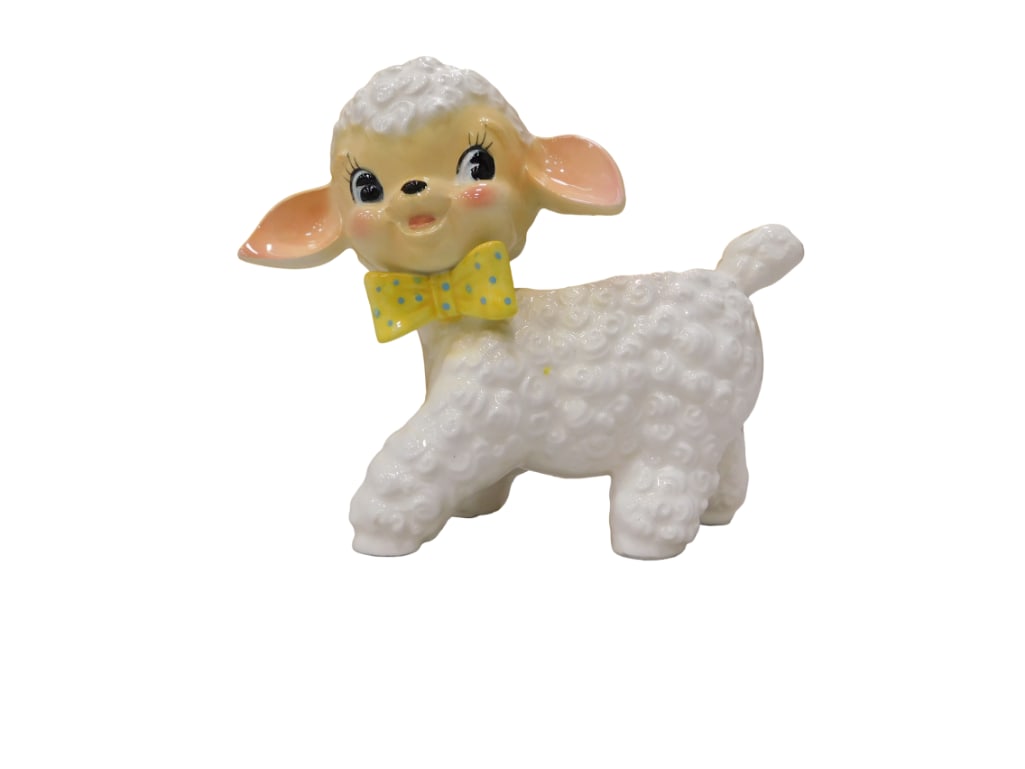 Vintage Napco Baby Lamb Planter (1 of 5)