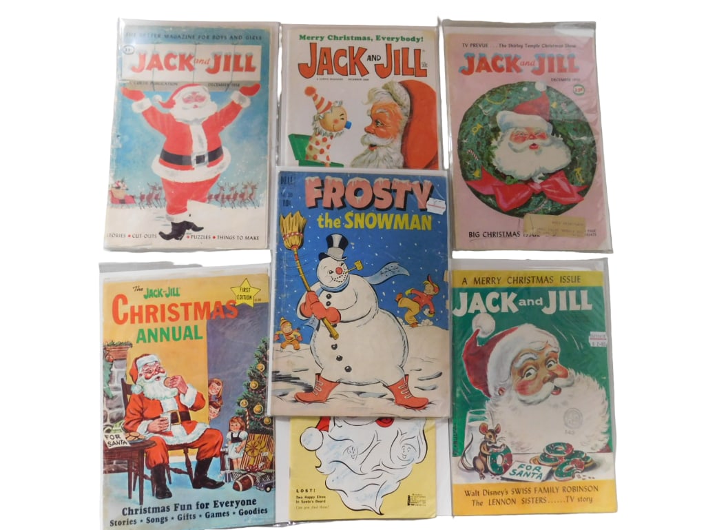 Lot of 7 Vintage Christmas Magazines/Comics Including Jack and Jill, Frosty the Snowman, Etc (1 of 5)