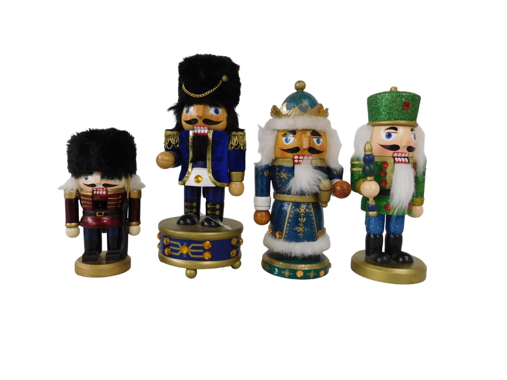 Lot of 4 Nutcrackers, Including 1 Music Box (1 of 4)