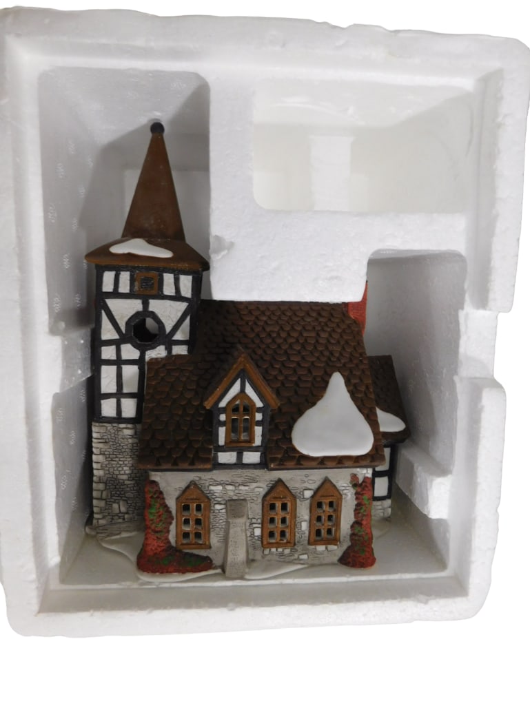 Dept 56 1992 Dickens Village Series "Olf Michael Church" (1 of 3)