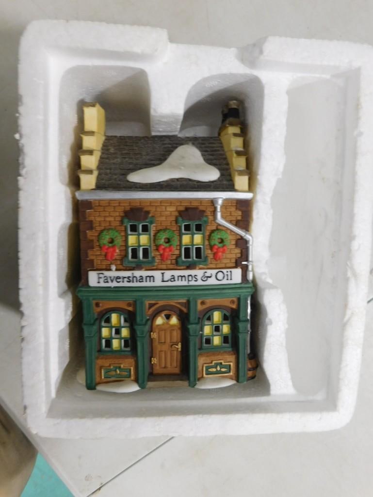 Dept 56 1995 Dickens' Village Series "Faversham Lamps and Oils": Department 56 1995 Dickens' Village Series "Faversham Lamps and Oils" Christmas Village Building All pictures are considered part of the description and should be examined carefully by bid