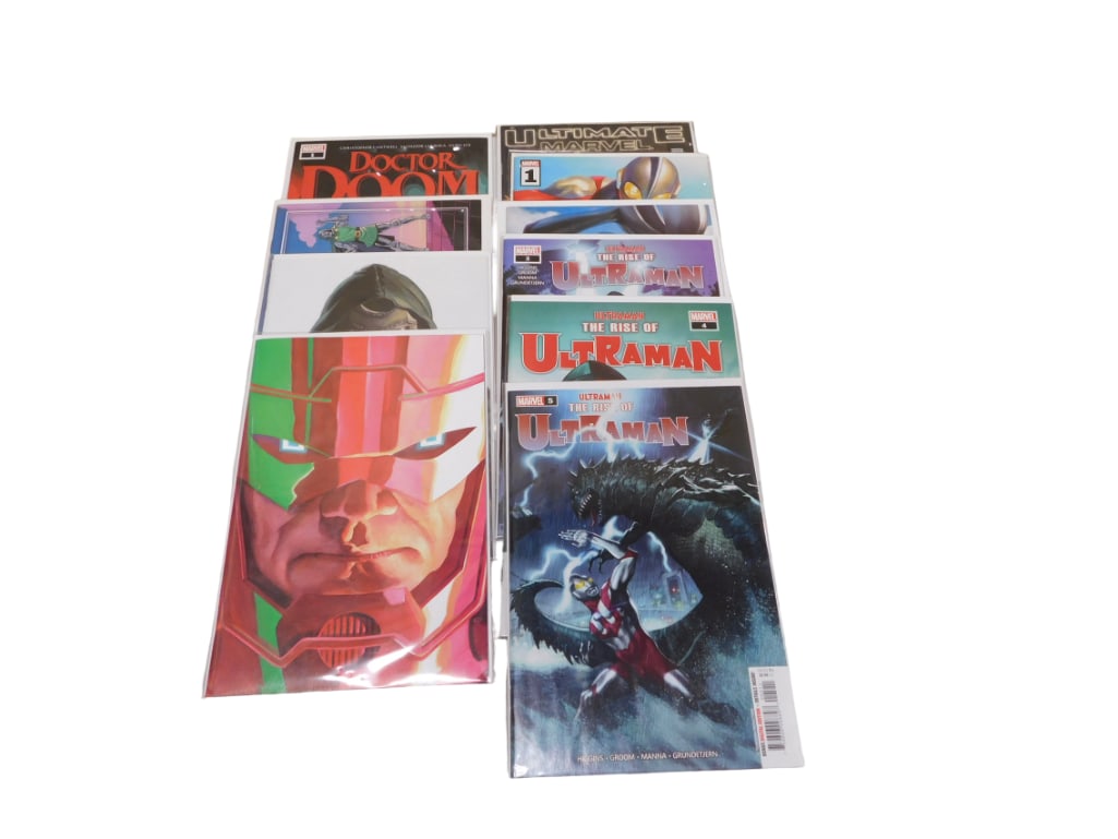 8 Comic Books incl Avengers Assemble: Omega, Doctor Doom, Vol. 1, Guardians of the Galaxy, Vol. 7, T (1 of 3)