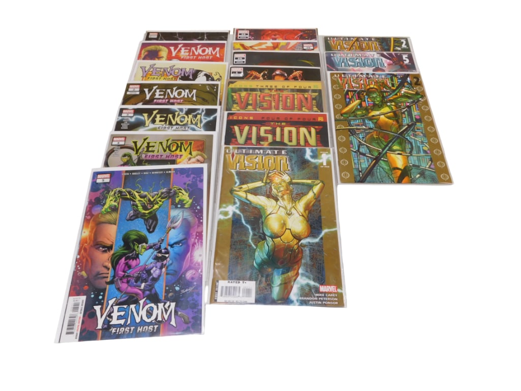 17 Comic Books incl Absolute Carnage, Edge of Venomverse, Ultimate Vision, Venom, Vol. 4, Venom: Fir (1 of 3)