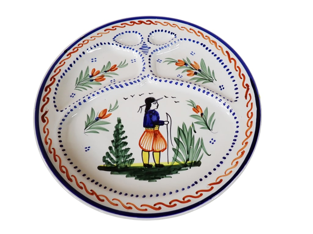 Quimper France Divided Plate (1 of 3)