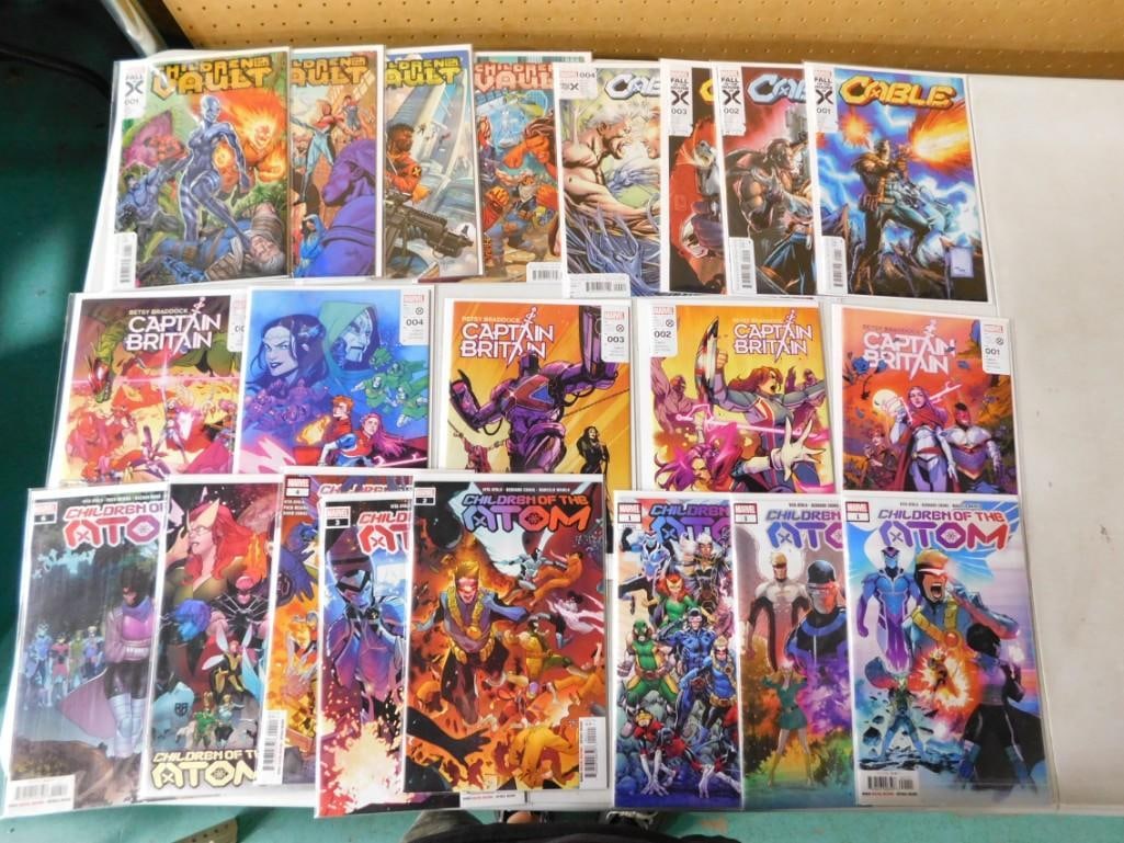 20 Comics incl Betsy Braddock: Captain Britain, Cable, Vol. 5, Children of the Atom, Vol. 1, (1 of 2)