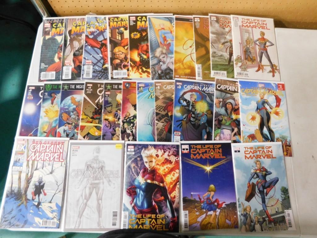 27 Comics incl Captain Marvel, Vol. 11, Captain Marvel, Vol. 7, The Life of Captain Marv (1 of 1)