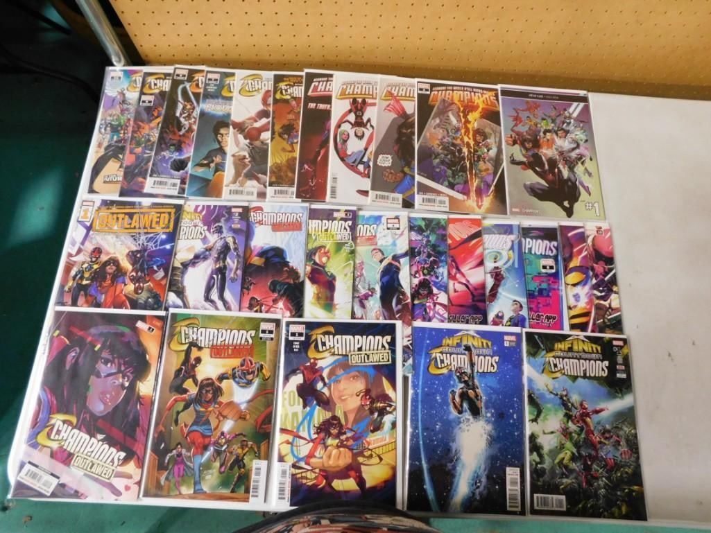 27 Comics incl Champions, Vol. 3 (Marvel), Champions, Vol. 4 (Marvel), Infinity (1 of 1)