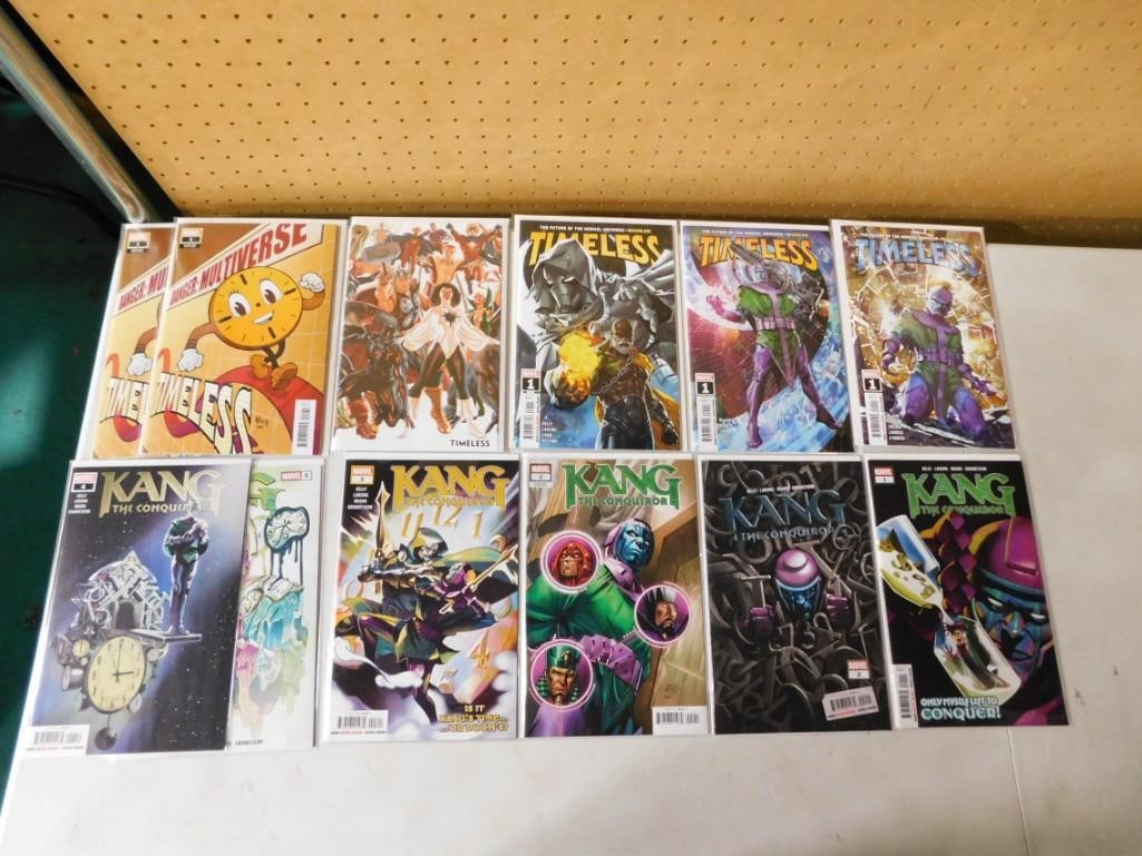 Comics incl Kang the Conqueror, Timeless, Timeless, Vol. 2, Timeless, Vol. 3: Comic Books including Kang the Conqueror, Timeless, Timeless, Vol. 2, Timeless, Vol. 3 All pictures are considered part of the description and should be examined carefully by bidders. Live Auct