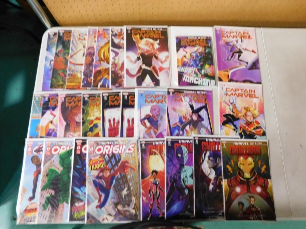 25 Comics incl Marvel Action Chillers, Marvel Action Origins, Marvel Action: Captain Marv (1 of 1)