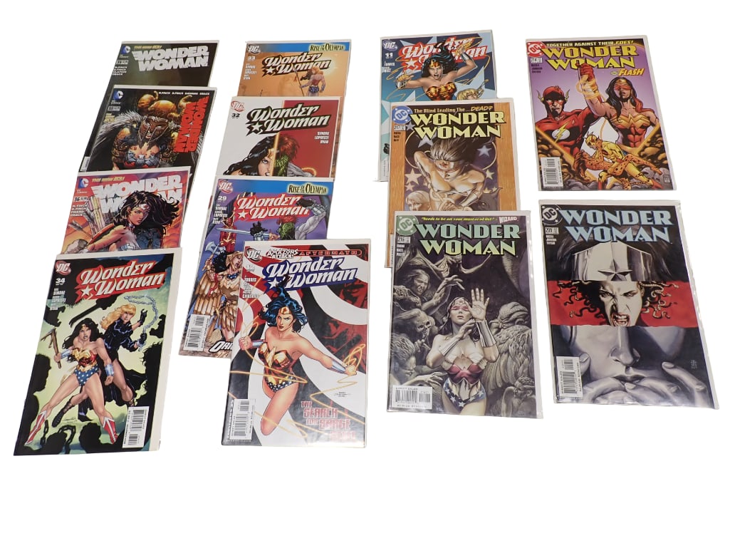 13 Comics incl Wonder Woman, Vol. 2, Wonder Woman, Vol. 3, Wonder Woman, Vol. 4 (1 of 6)