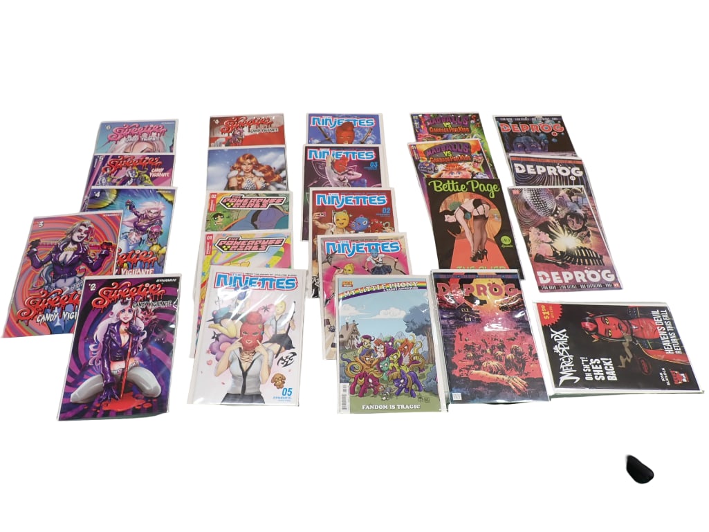22 Comics incl Deprog, Madballs Vs Garbage Pail Kids, Mercy Sparx Oh S**t Shes Back, My Little Phony (1 of 9)
