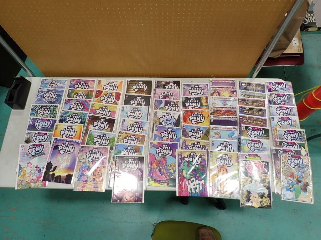 60 Comics incl My Little Pony Generations, My Little Pony, Vol. 1, My Little Pony: Black, White &: Lot of 60 Comic Books including My Little Pony Generations, My Little Pony, Vol. 1, My Little Pony: Black, White & Blue, My Little Pony: Camp Bighoof, My Little Pony: Friendship Is Magic, My Littl