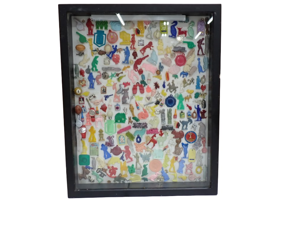 Vintage Small Toys incl Cracker Jack Toys, etc in a Display Large Lot (1 of 6)