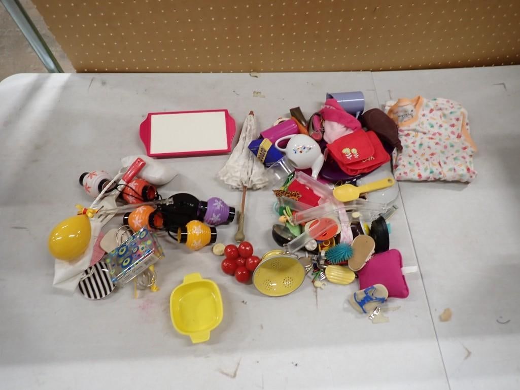 Lot of Small Toys, Doll Kitchen Items, Etc (1 of 7)
