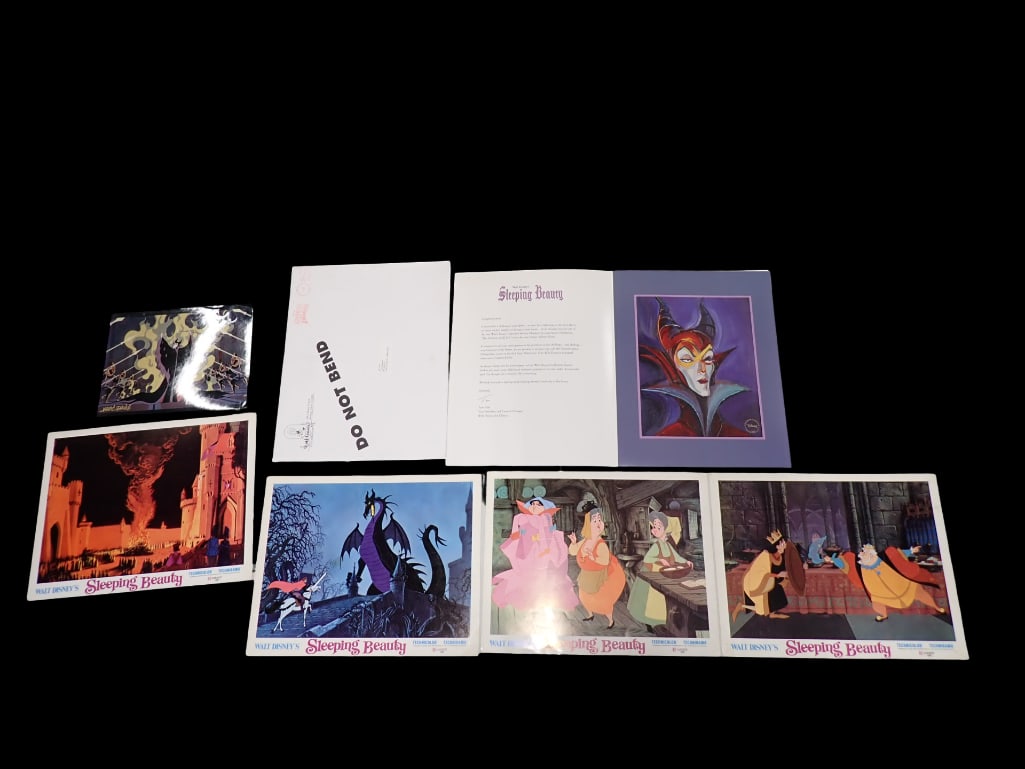 Walt Disney's Sleeping Beauty Movie Cards, Maleficent Special Edition Lithograph, etc (1 of 10)