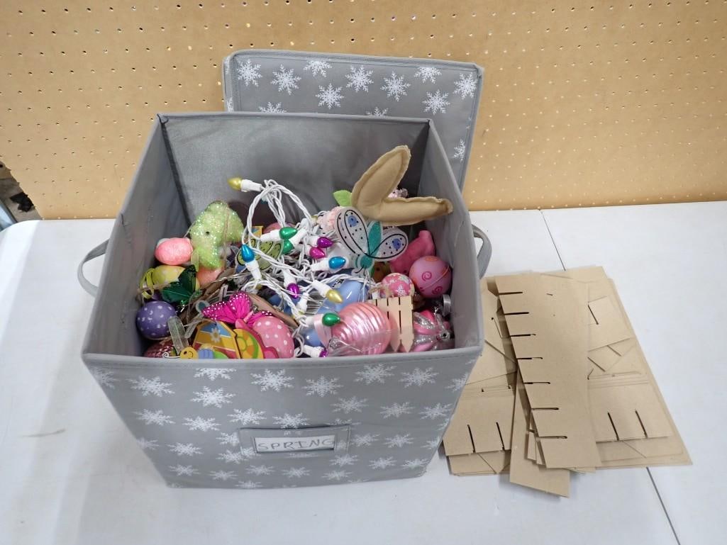 Lot of Spring and Easter Decorations: Lot of Spring and Easter Decorations All pictures are considered part of the description and should be examined carefully by bidders. Live Auctioneers is now offering Live Shipping through them. This 