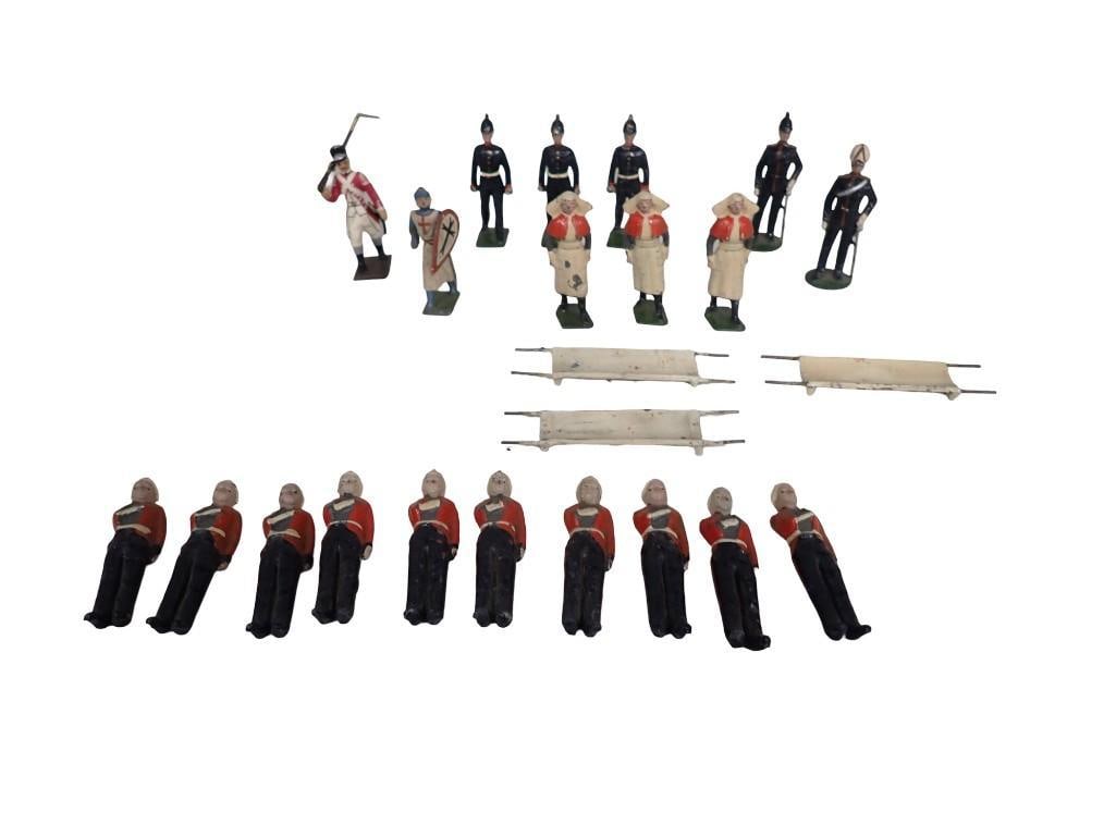 Vintage Assorted Toy Soldiers including Medics with Stretchers, Guards, Barclay, etc (1 of 10)