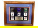Framed Pepsi Cola 1991 New Logo Commemorative Pin Set Limited Edition #296/500