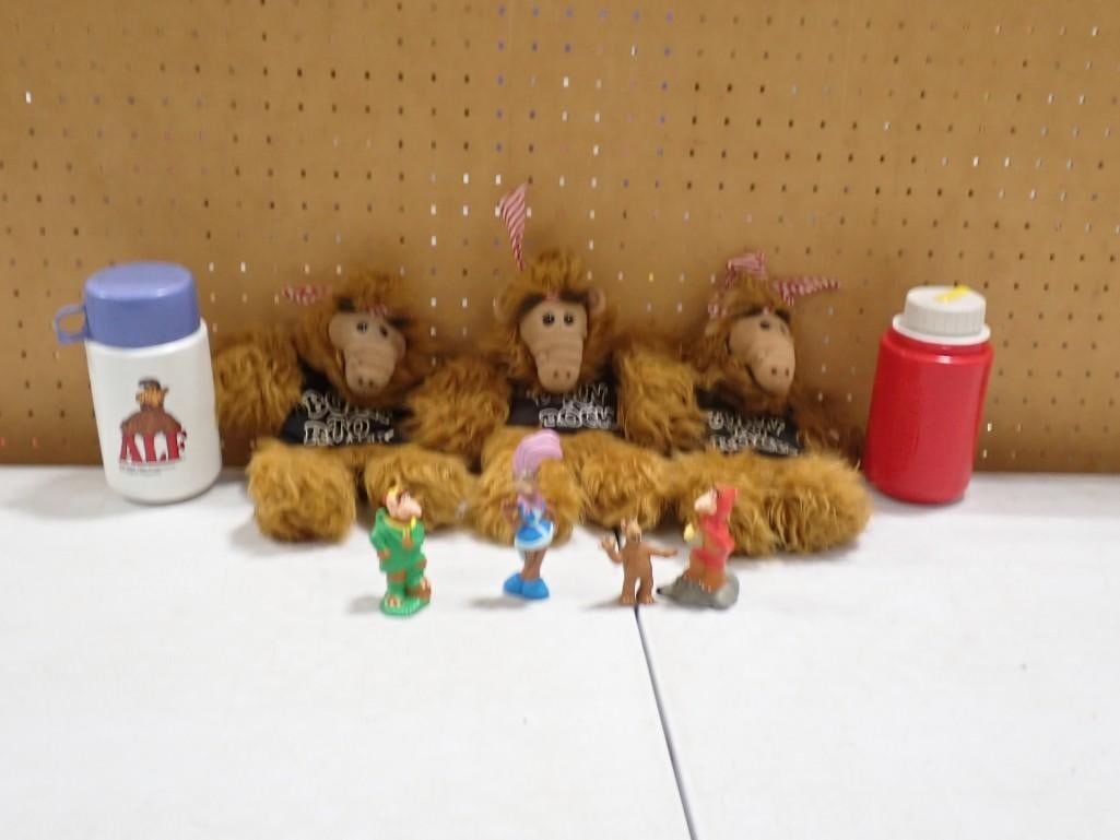 Vintage Alf - Alien Life Form Lot including Thermoses, Figures, Plush (1 of 6)