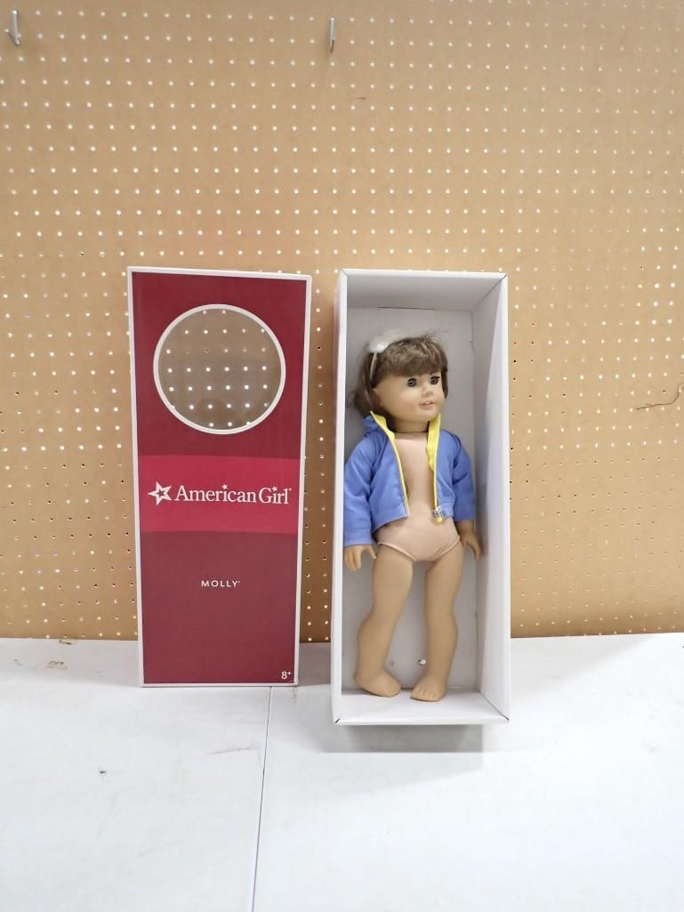 American Girl Doll Molly with Box: American Girl Doll Molly with Box All pictures are considered part of the description and should be examined carefully by bidders. Live Auctioneers is now offering Live Shipping through them. Th