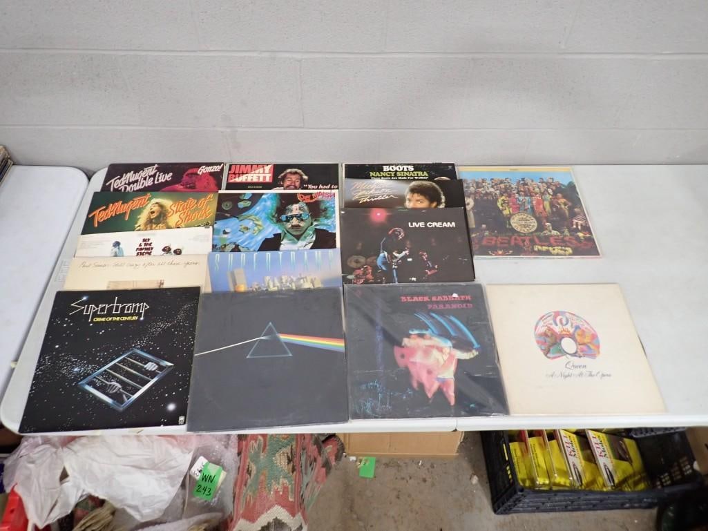 Vinyl Records 33 RPM LPs incl Black Sabbath, The Beatles, Michael Jackson, Queen, Pink Floyd, (1 of 9)