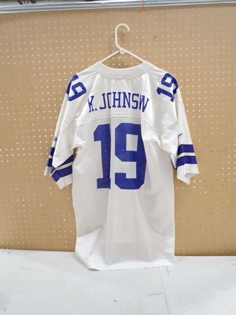 Keyshawn Johnson Dallas Cowboys Football Jersey Size L (1 of 6)