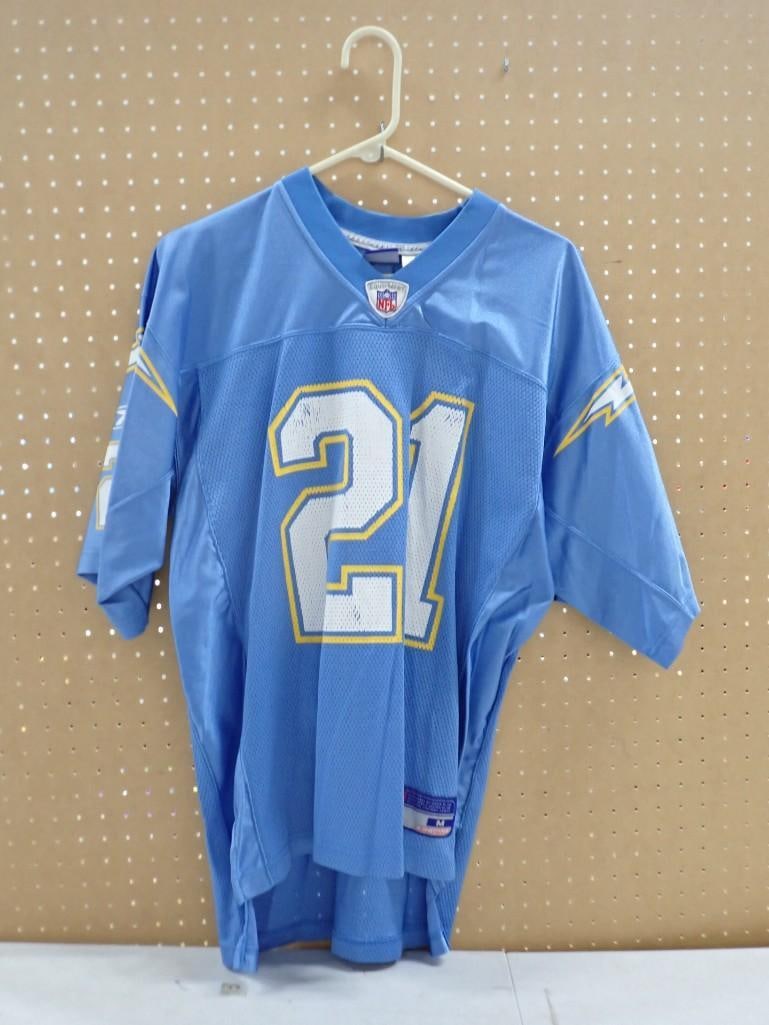 LaDainian Tomlinson San Diego Chargers Football Jersey Size M: LaDainian Tomlinson San Diego Chargers Football Jersey Size M All pictures are considered part of the description and should be examined carefully by bidders. Live Auctioneers is now offering Live Shi