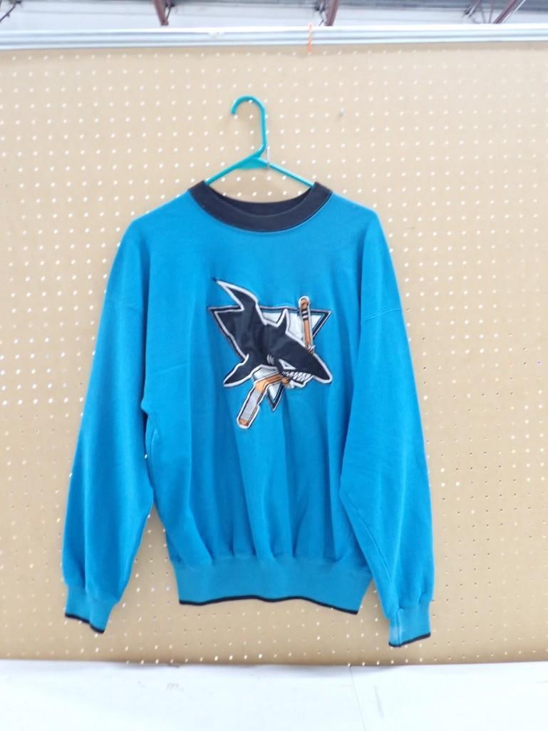 San Jose Sharks Hockey Sweatshirt Size L (1 of 5)