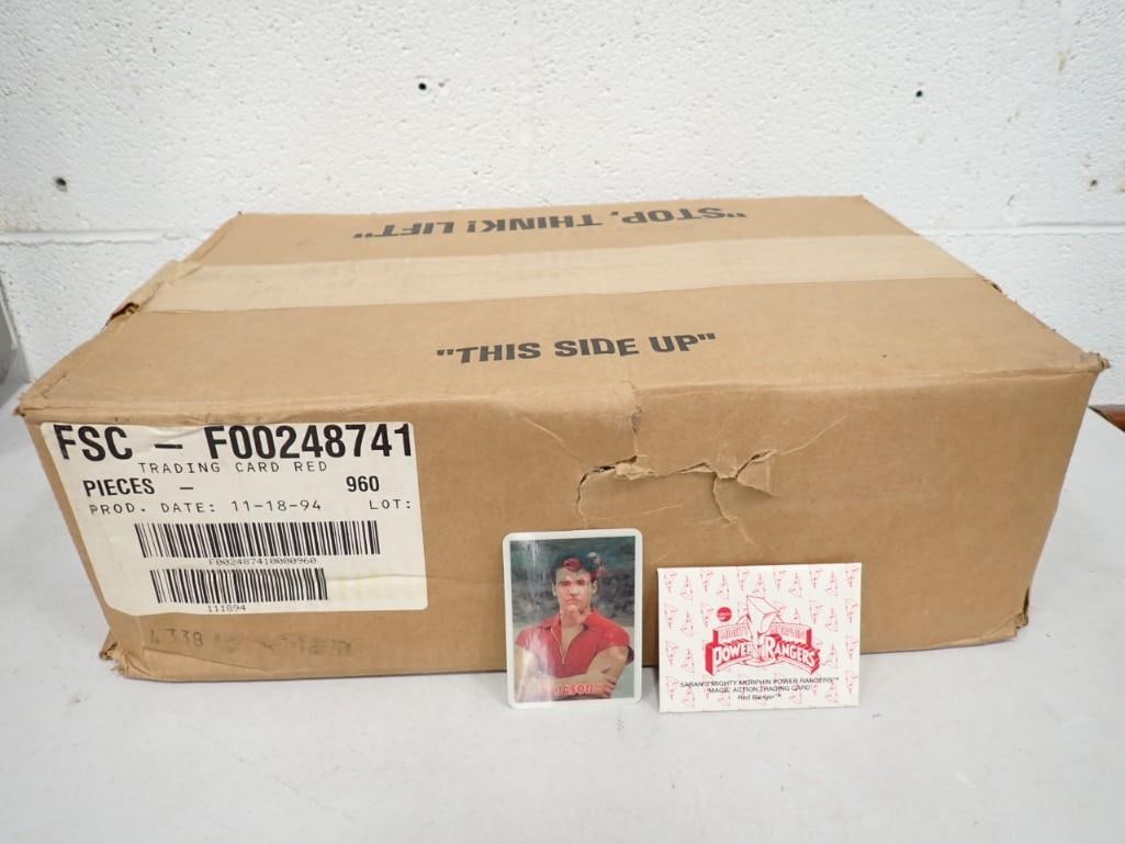 Case of 960 Red Saban's Mighty Morphin Power Rangers Magic Action Trading Cards Red Ranger (1 of 5)