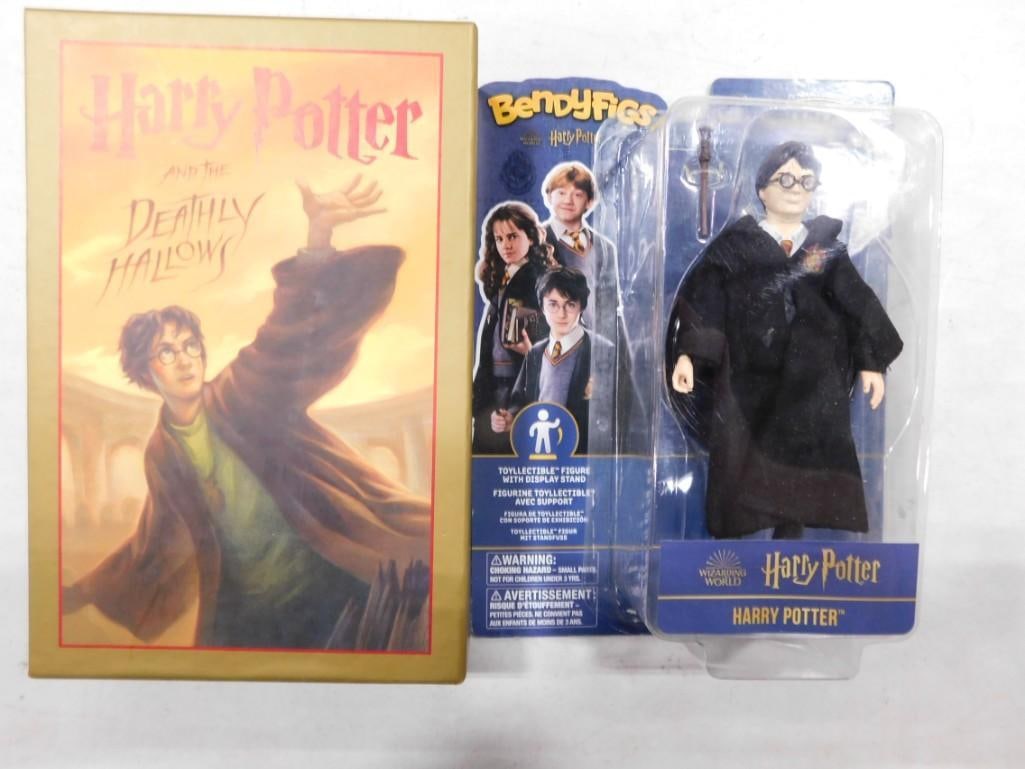 Harry Potter Lot incl Harry Potter Bendy Figs Action Figure New in Package and Harry Potter and the (1 of 4)