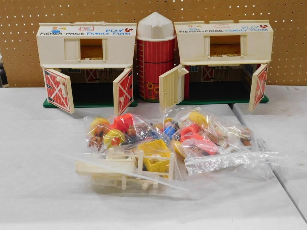 Vintage Fisher Price Family Farm Play Sets with some accessories - comes with everything as shown (1 of 4)