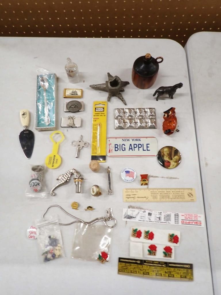 Lot of Smalls incl Money Clips, Buttons, Pins, Key, etc (1 of 13)